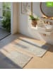Elizabed 2-delige set: badmatten "Rabbit" grijs/beige