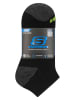 Skechers 6er-Set: Socken in Schwarz/ Anthrazit/ Gelb