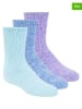 Skechers 3er-Set: Socken in Blau/ Hellblau/ Lila