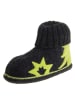kitz-pichler Pantoffels "Leon" antraciet/lichtgroen
