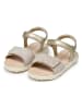 Geox Leder-Sandalen "Haiti" in Beige/ Gold