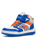 Geox Sneakersy "Buzzerlight" w kolorze niebiesko-pomarańczowym