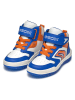 Geox Sneakersy "Buzzerlight" w kolorze niebiesko-pomarańczowym