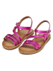 Geox Leder-Sandalen "Eolie" in Lila