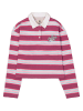 Garcia Poloshirt roze/wit
