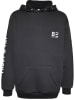 Blue Effect Hoodie in Schwarz