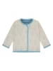 loud + proud Wende-Cardigan in Creme/ Hellblau/ Dunkelblau