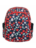 a little lovely company Kinderrucksack "Strawberries" in Dunkelblau/ Rot - (B)27 x (H)32 x (T)19 cm