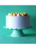 a little lovely company Kuchenplatte "Wave" in Mint - (H)9 x Ø 27,5 cm