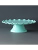 a little lovely company Taartplateau "Wave" mintgroen - (H)9 x Ø 27,5 cm