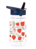a little lovely company Drinkfles "Strawberries" donkerblauw - 450 ml