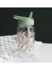 a little lovely company Bidon "Blossoms" w kolorze zielonym - 450 ml