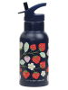 a little lovely company Trinkflasche "Strawberries" in Dunkelblau - 350 ml