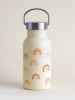 a little lovely company Bidon "Rainbows" w kolorze żółtym - 350 ml