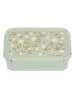 a little lovely company Lunchbox "Blossoms" groen - (B)22 x (H)14,5 x (D)7 cm