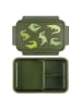 a little lovely company Pojemnik "Crocodiles" w kolorze zielonym na lunch - 22 x 14,5 x 7 cm