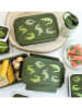 a little lovely company Lunchbox "Crocodiles" in Grün - (B)22 x (H)14,5 x (T)7 cm