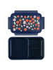 a little lovely company Lunchbox "Strawberries" donkerblauw - (B)22 x (H)14,5 x (D)7 cm