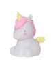 a little lovely company Nachtlamp "Unicorn" wit/lichtroze - (B)10 x (H)12,5 cm