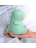 a little lovely company Lampka nocna "T-rex" w kolorze zielonym - 12,5 x 12,5 cm