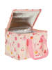 a little lovely company Isoleer-lunchtas "Ice-cream" crème/lichtroze - (B)23 x (H)23 x (D)16 cm