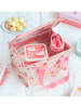 a little lovely company Isoleer-lunchtas "Ice-cream" crème/lichtroze - (B)23 x (H)23 x (D)16 cm