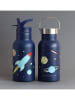 a little lovely company Bidon "Space" w kolorze granatowym - 350 ml