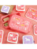 a little lovely company Lunchbox "Fun" in Pink - (B)22 x (H)14,5 x (T)7 cm