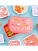 a little lovely company Lunchbox "Fun" roze - (B)22 x (H)14,5 x (D)7 cm