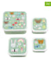 a little lovely company 4er-Set: Lunchboxen "Joy" in Grün