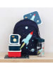 a little lovely company 4-delige set: Lunchboxen "Space" donkerblauw
