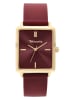 Tamaris Quarzuhr in Bordeaux/ Gold