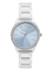 Tamaris Quarzuhr in Silber/ Hellblau
