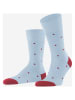 Falke Socken "Dot" in Hellblau/ Rot