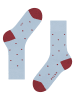 Falke Sokken "Dot" lichtblauw/rood