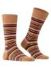 Falke Socken "Microblock" in Hellbraun/ Lila