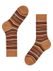 Falke Socken "Microblock" in Hellbraun/ Lila