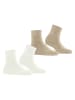 ESPRIT 2er-Set: Socken "Plush SSO" in Beige/ Creme