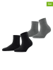 ESPRIT Skarpety (2 pary) "Plush SSO" w kolorze czarno-szarym