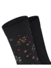 ESPRIT Skarpety (2 pary) "Flower" w kolorze czarnym