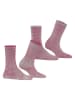 ESPRIT 2-delige set: sokken "Allover Stripe" roze/grijs