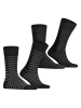 ESPRIT 2-delige set: sokken "Fine Stripe" zwart