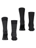 ESPRIT Skarpety (2 pary) "Fine Stripe" w kolorze czarnym
