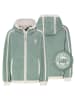 Sublevel Fleecejacke in Mint/ Weiß