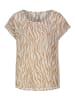 Sublevel Bluse in Camel/ Weiß