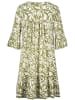 Sublevel Kleid in Oliv/ Weiß
