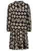 Sublevel Kleid in Schwarz/ Beige