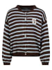 Sublevel Cardigan in Braun/ Hellblau