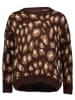 Sublevel Pullover in Dunkelbraun/ Hellbraun