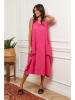 La Compagnie Du Lin Leinen-Kleid "Alteo" in Pink